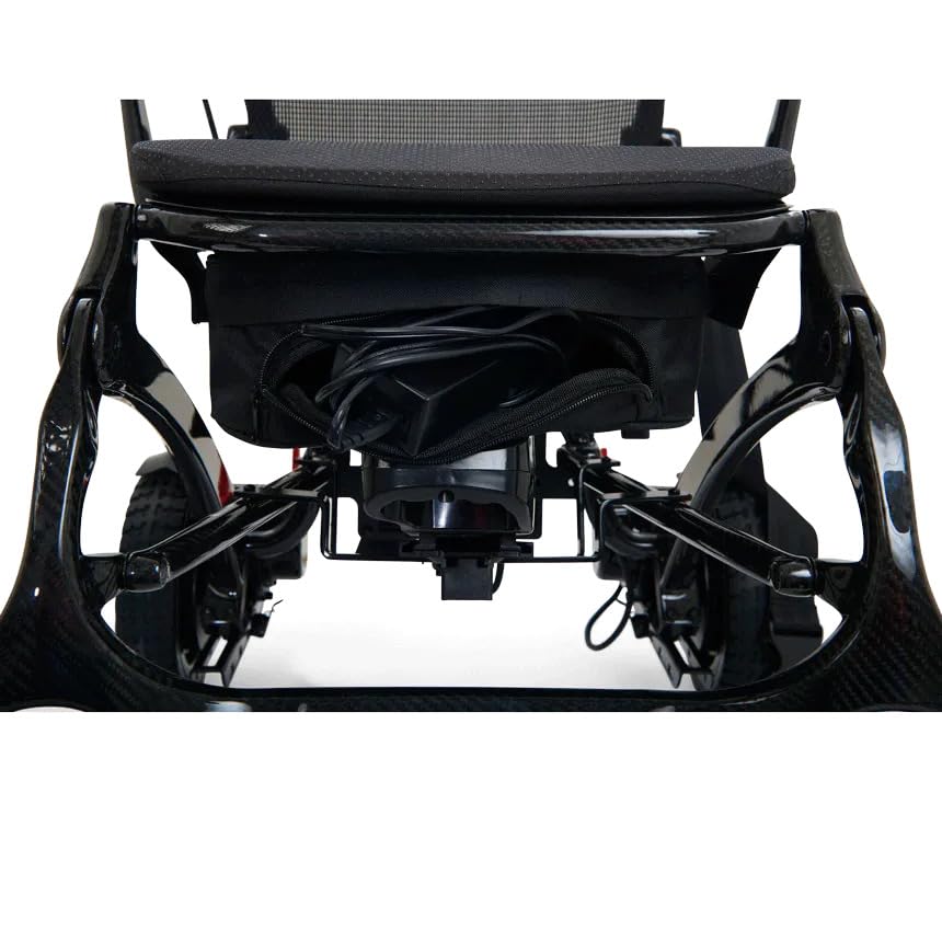 Golden Technologies Cricket Ultra Lightweight Portable Manual Folding Travel Power Wheelchair - Carbon Fiber Frame - 39.3 lbs. Total - Airline and Cruise Approved Lithium Battery