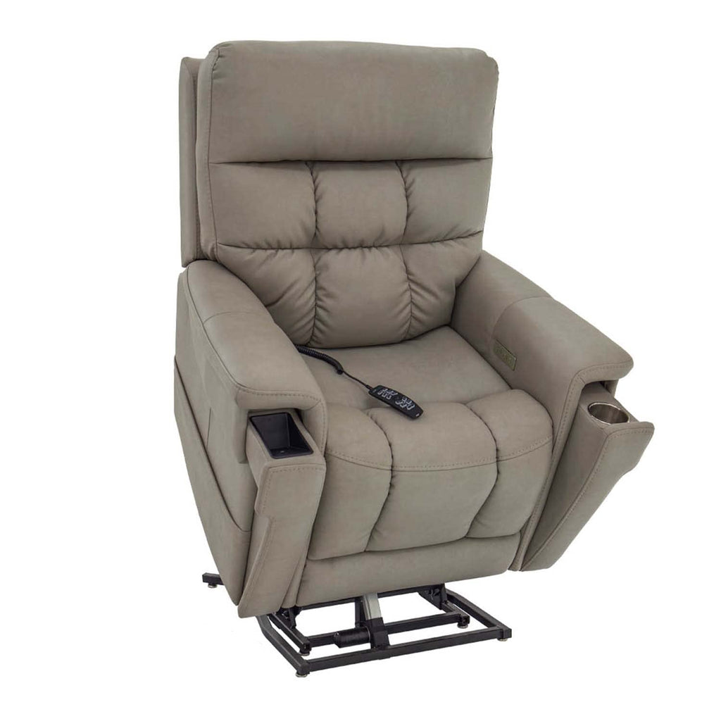 Pride Mobility VivaLift Ultra PLR4955S Electric Power Lift Recliner Chair | Capriccio Fabrics Power Assist Lift Sofa for Elderly, 4-Position, USB Remote, Small