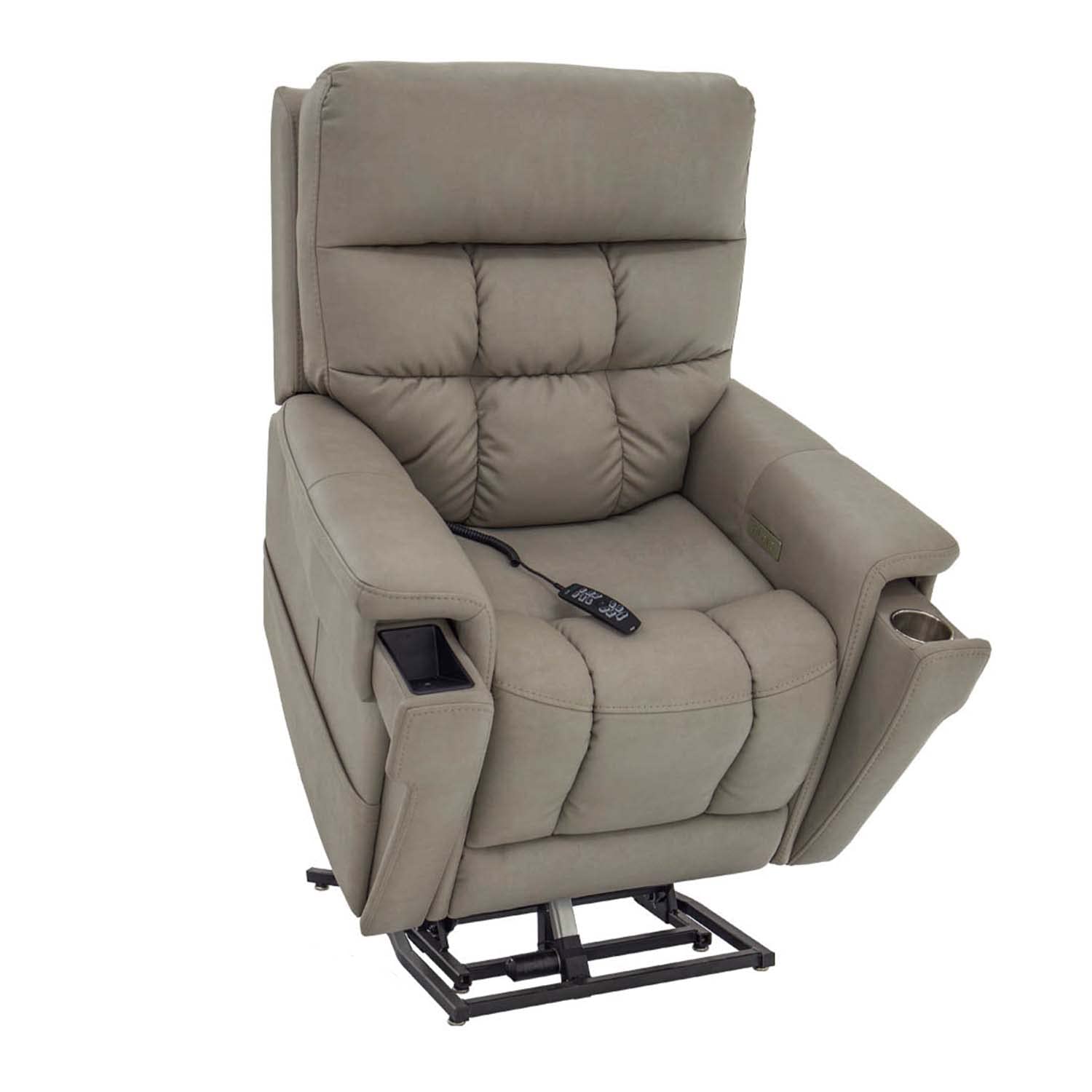Pride Mobility VivaLift Ultra PLR4955S Electric Power Lift Recliner Chair | Capriccio Fabrics Power Assist Lift Sofa for Elderly, 4-Position, USB Remote, Small