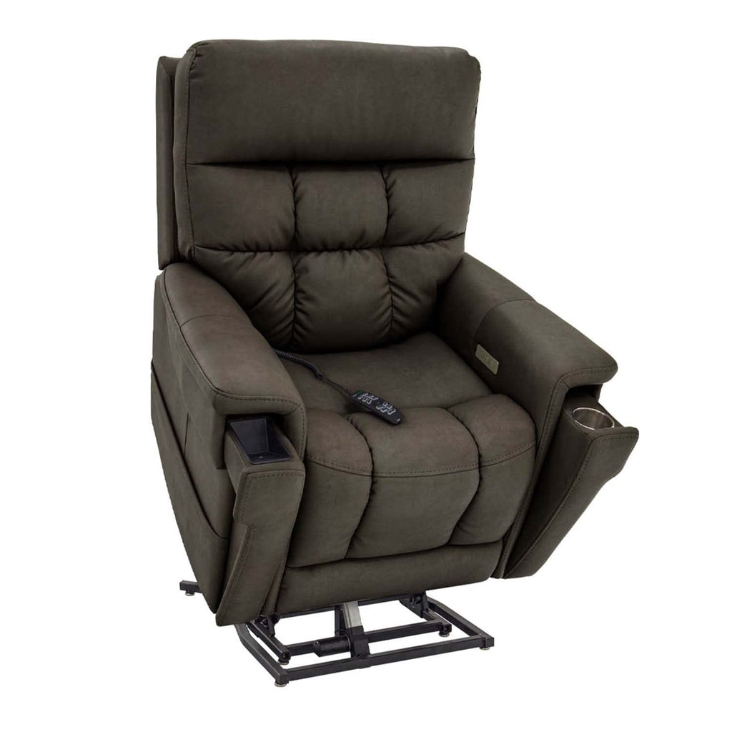 Pride Mobility VivaLift Ultra PLR4955S Electric Power Lift Recliner Chair | Capriccio Fabrics Power Assist Lift Sofa for Elderly, 4-Position, USB Remote, Small