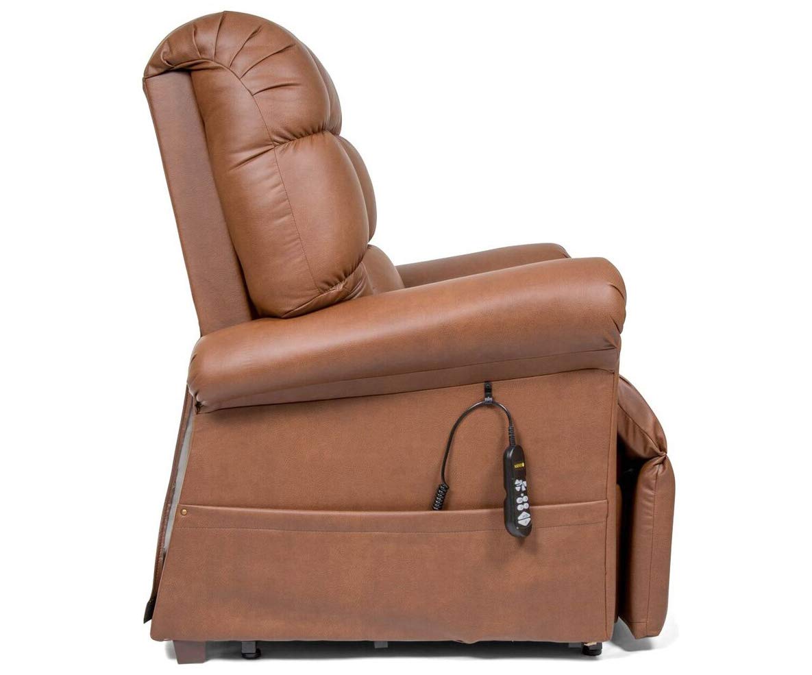 MaxiComfort Series Golden Technologies Cloud PR510 MLA Medium/Large Dual Motor Infinite Position Lift Chair Zero Gravity Recliner - Coffee Bean Leather