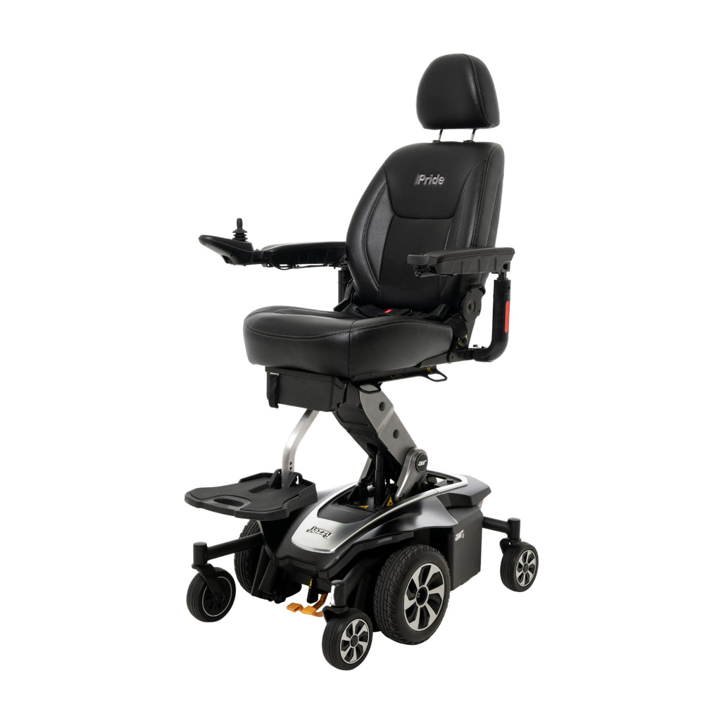Pride Jazzy Air 2 Power Chair - Electric Wheelchair Scooter for Adults, 40 Ah Battery, 300 Lbs Weight Capacity, Black Pearl, 20" x20-22 Seat Size