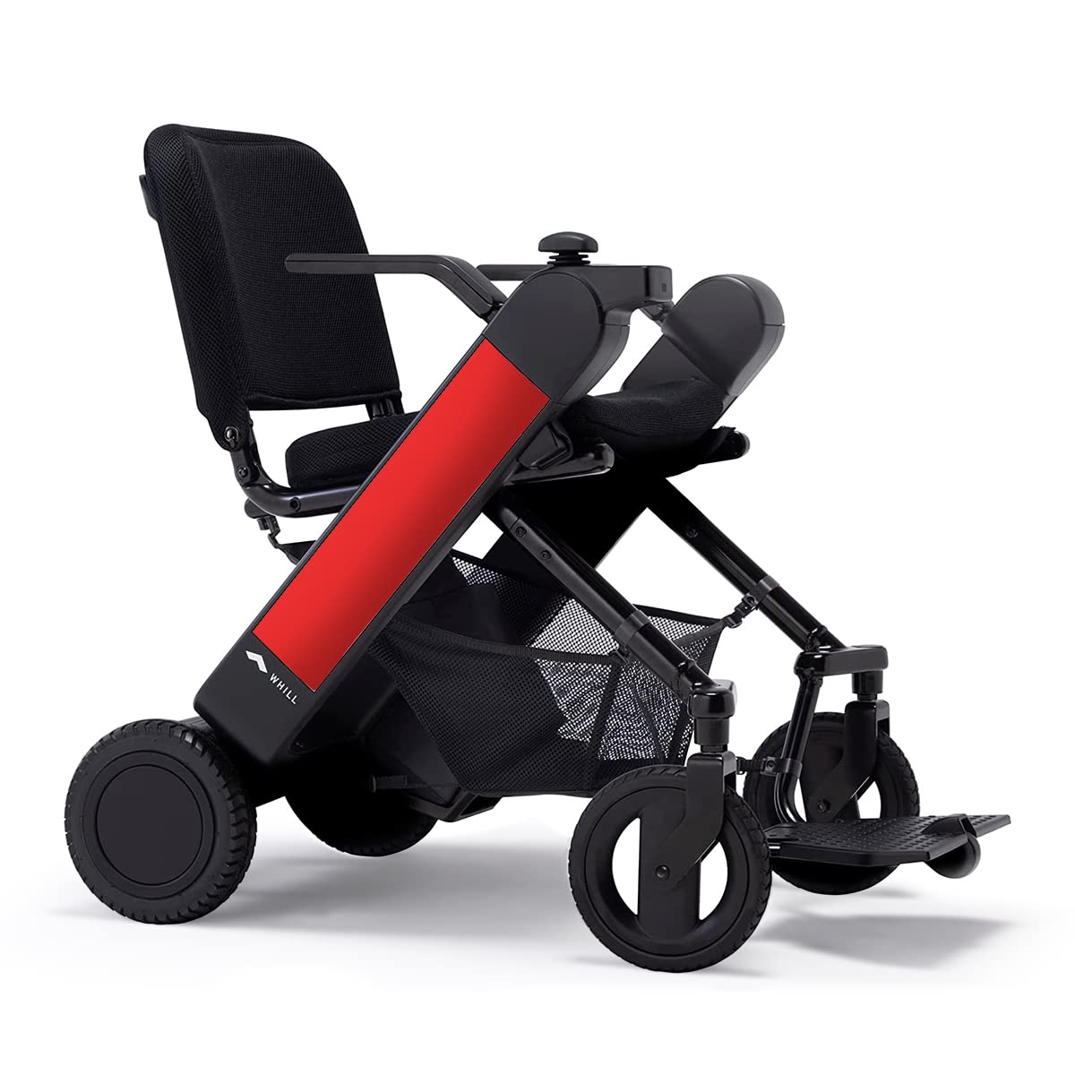 WHILL Model F Power Chair - Convenience and Performance - with Foldable Design, Smart Technology, and Remote Control via App - A Perfect Mobility Solution for Adults and Elderly. - Red (One Size)