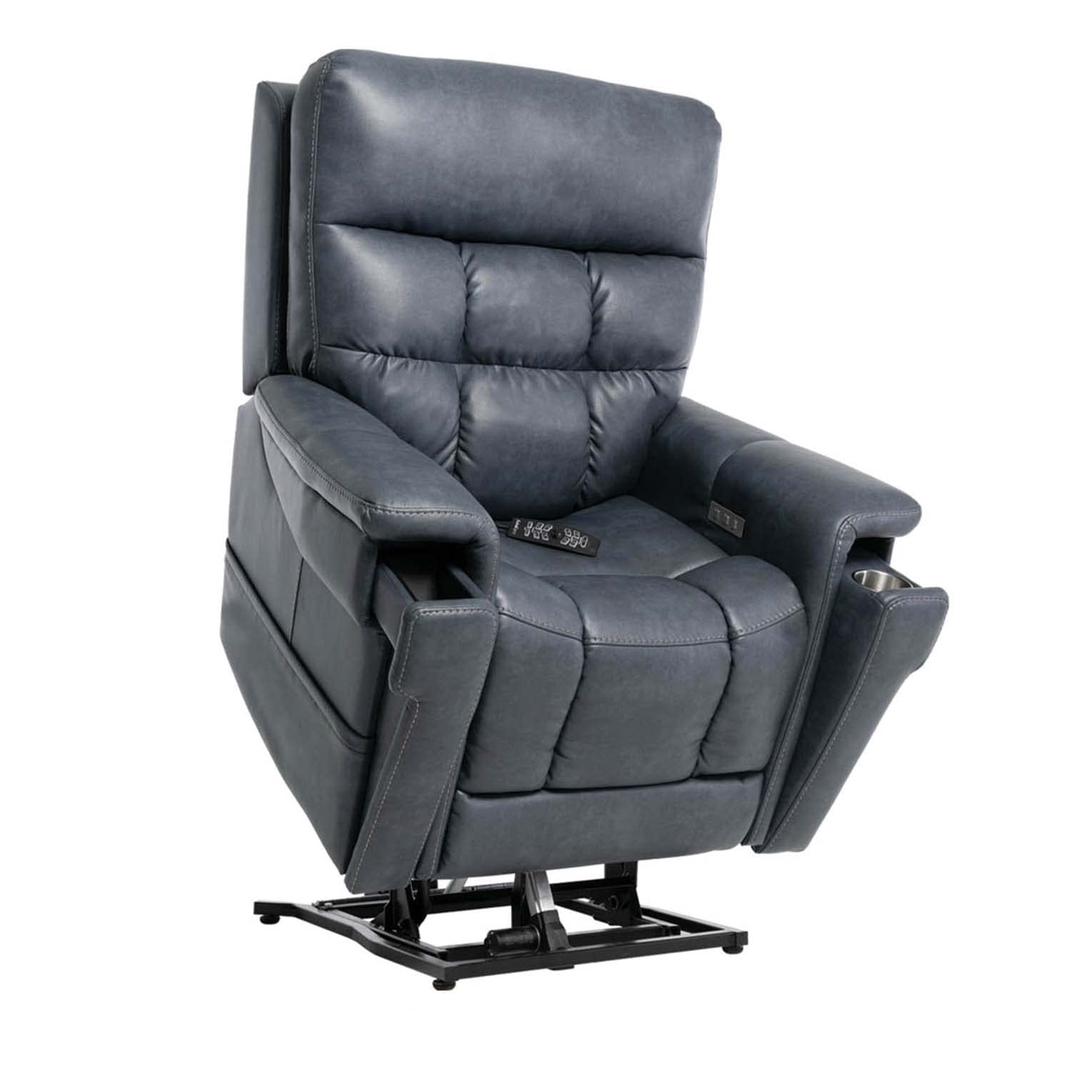 Pride Mobility VivaLift Ultra PLR4955S Electric Power Lift Recliner Chair | Capriccio Fabrics Power Assist Lift Sofa for Elderly, 4-Position, USB Remote, Small