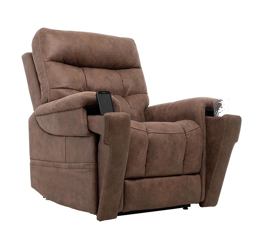 Pride Mobility Pride ViVaLift Radiance 3-Heating Pad Lift Chair Power Recliner (PLR3955M) Medium (Canyon Silt, Inside Delivery and Setup)