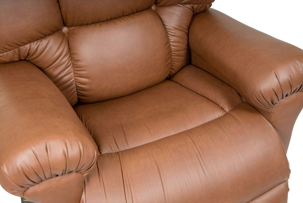 MaxiComfort Series Golden Technologies Cloud PR510 MLA Medium/Large Dual Motor Infinite Position Lift Chair Zero Gravity Recliner - Coffee Bean Leather