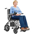 Lightweight Electric Wheelchair, 39lb Aluminum Motorized Power Wheelchair for Home, 15+ Miles Long Travel Range with Lithium Battery, All Terrain Foldable Wheelchair for Seniors Portable
