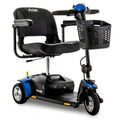 Pride Mobility Go Go Elite Traveller 3-wheel Scooter - Travel Mobility for Adults, 12 Ah Battery, 300 Lbs Weight Capacity, Blue, Seat Dimensions - 17" W x 17" D - SC40E