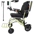 Goldseason Electric Wheelchairs for Adults Foldable, 33 Lbs Lightweight Electric Wheelchair, All Terrain Compact Portable Motorized Wheelchair for Seniors, 330 Lbs Capacity (Apple Green)