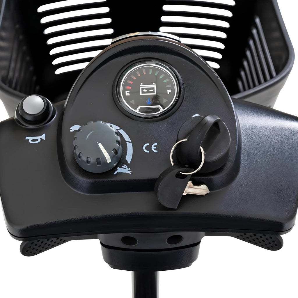 Pride Mobility Go Go Ultra X 4-wheel Scooter - Travel Mobility for Adults, 12 Ah Battery, 300 Lbs Weight Capacity, Seat Dimensions - 17"" W x 17"" D - S49, Black
