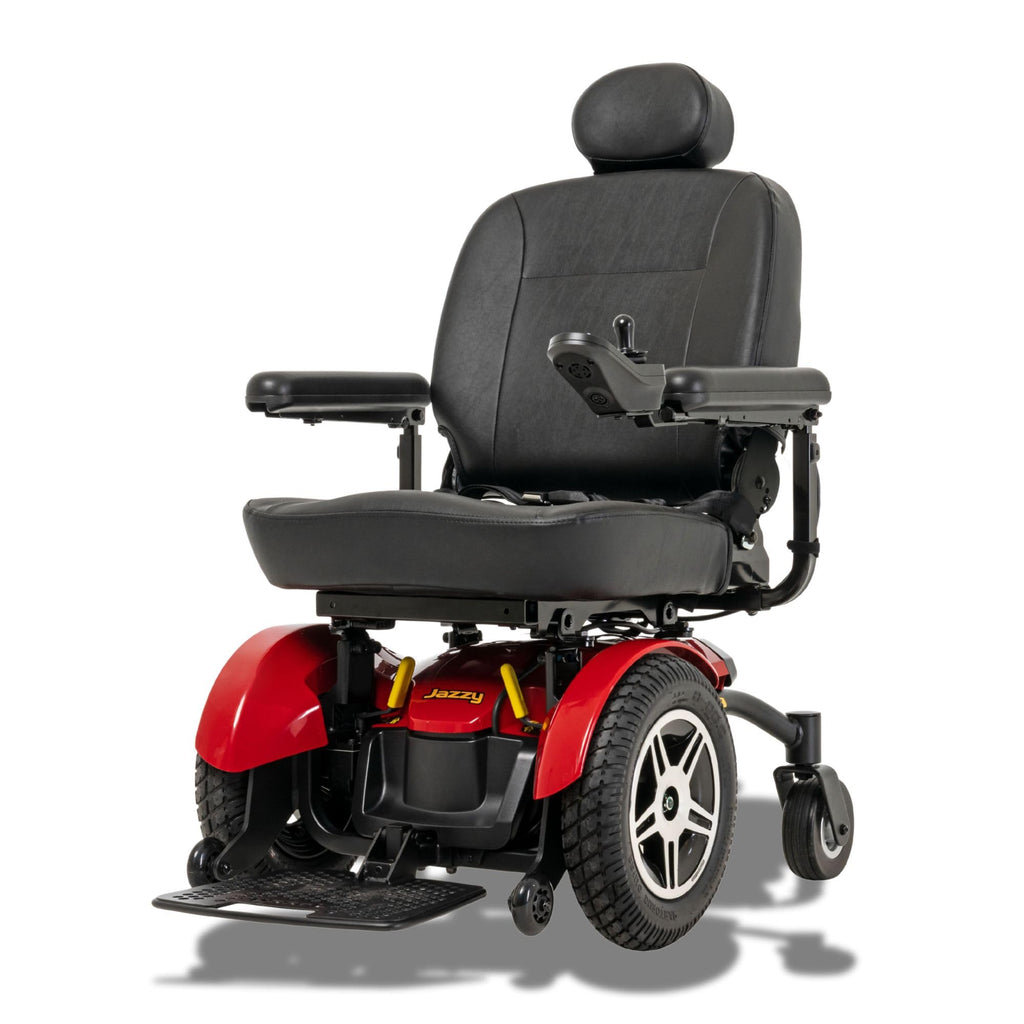 Pride Mobility Jazzy Elite HD Group 2 Heavy Duty Power Chair, Front Wheel Drive, Motorized Electric Wheelchair for Adults, 450 lbs. WC, Up to 4 MPH, 12.5 Miles Range Per Charge