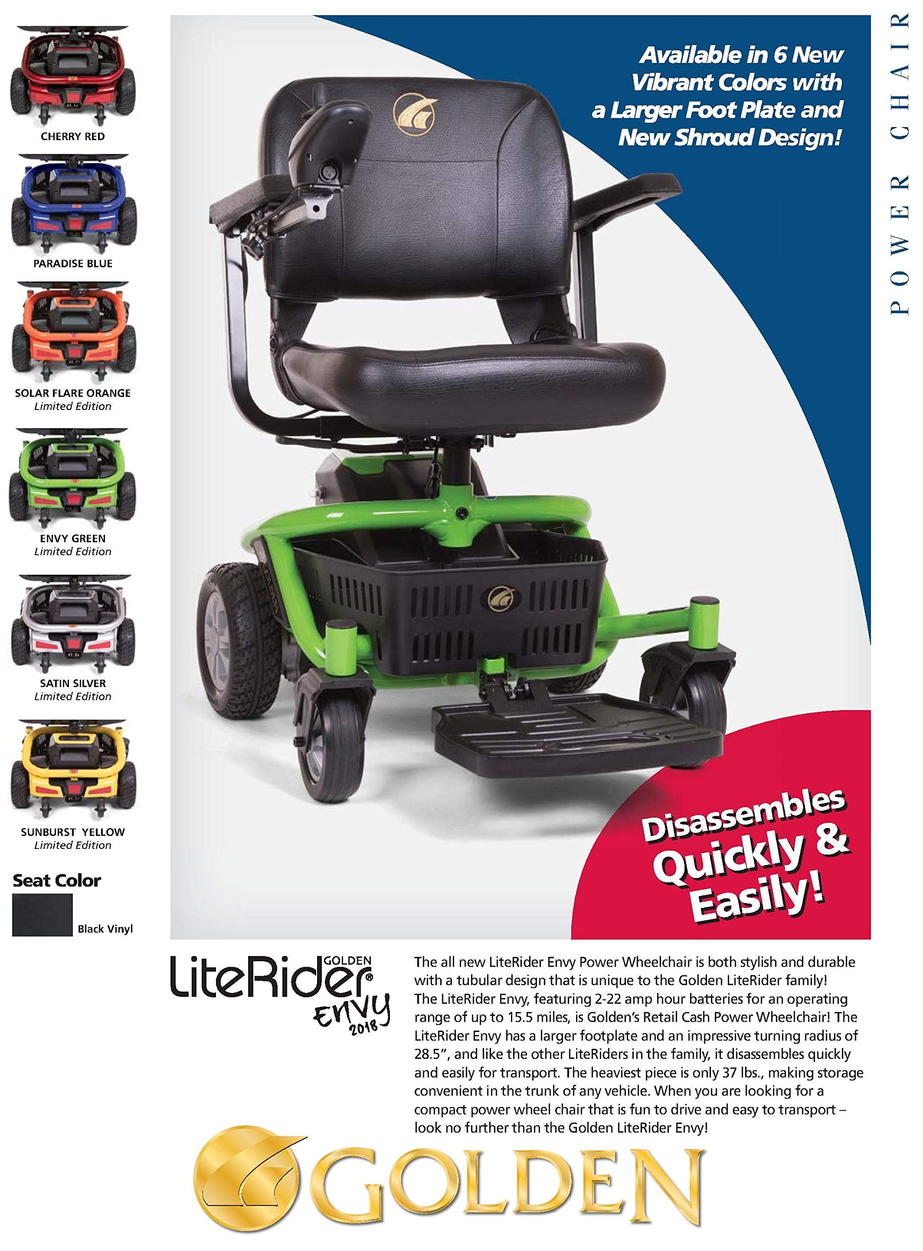 Golden Technologies Scooter Powered-Wheelchair GP162