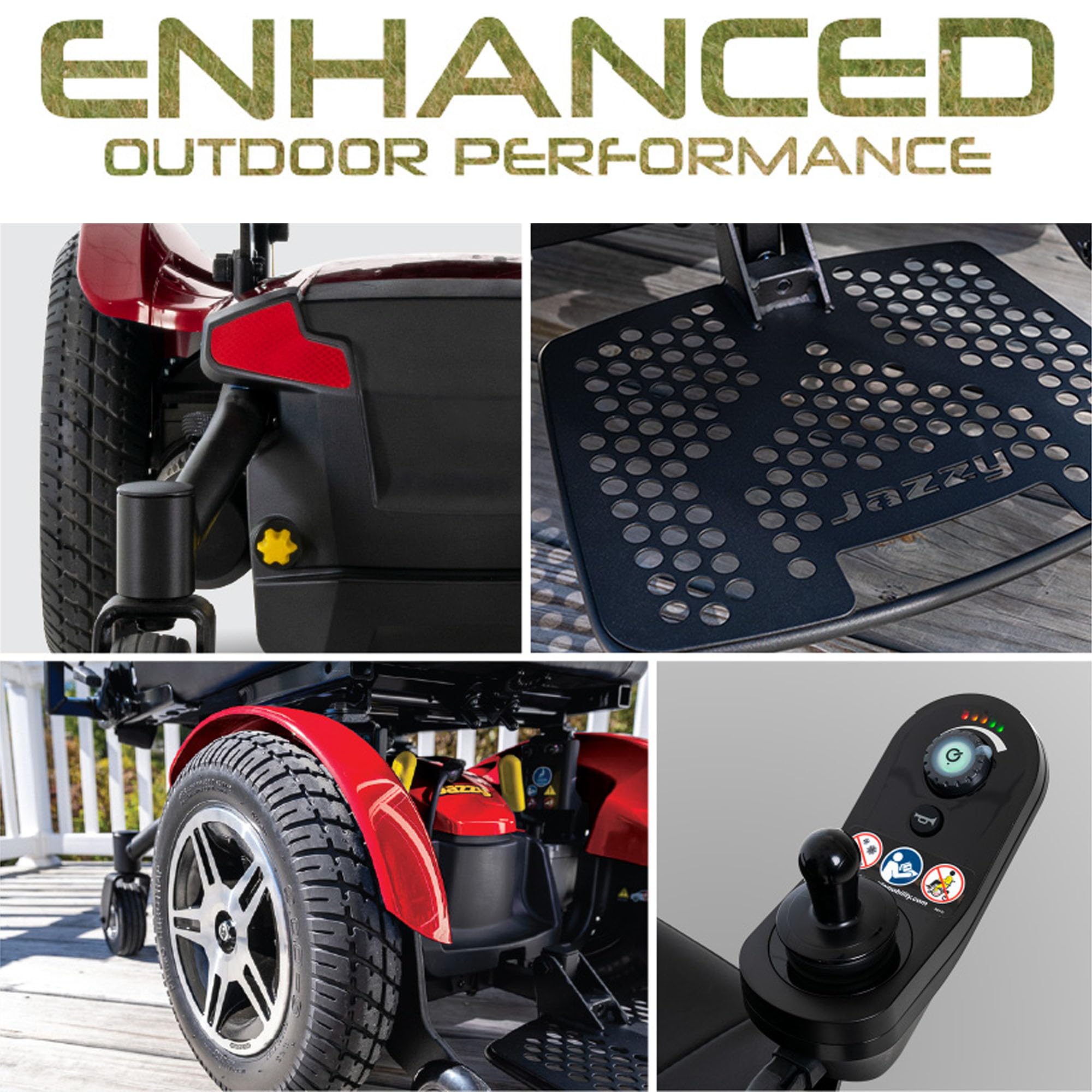 Pride Mobility Jazzy Elite HD Group 2 Heavy Duty Power Chair, Front Wheel Drive, Motorized Electric Wheelchair for Adults, 450 lbs. WC, Up to 4 MPH, 12.5 Miles Range Per Charge