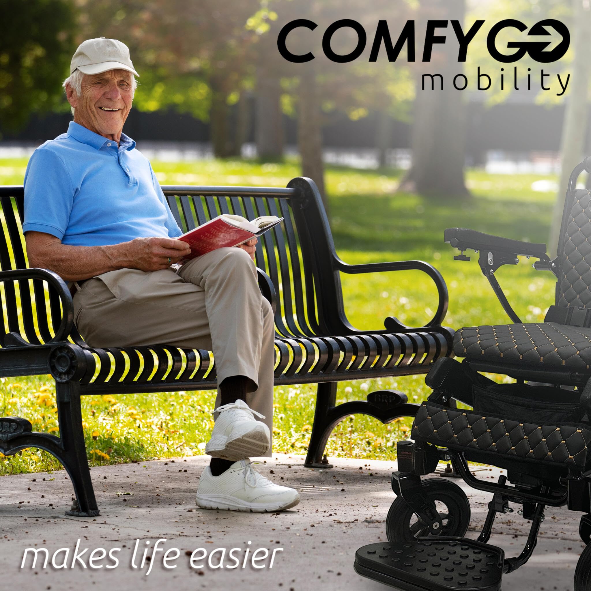 330 lbs Weight Capacity, Long Battery Range, Electric Wheelchairs for Adults, US Based Premium Customer Support, Remote Controlled Lightweight Wheel Chair for Seniors, IQ-8000 by Majestic