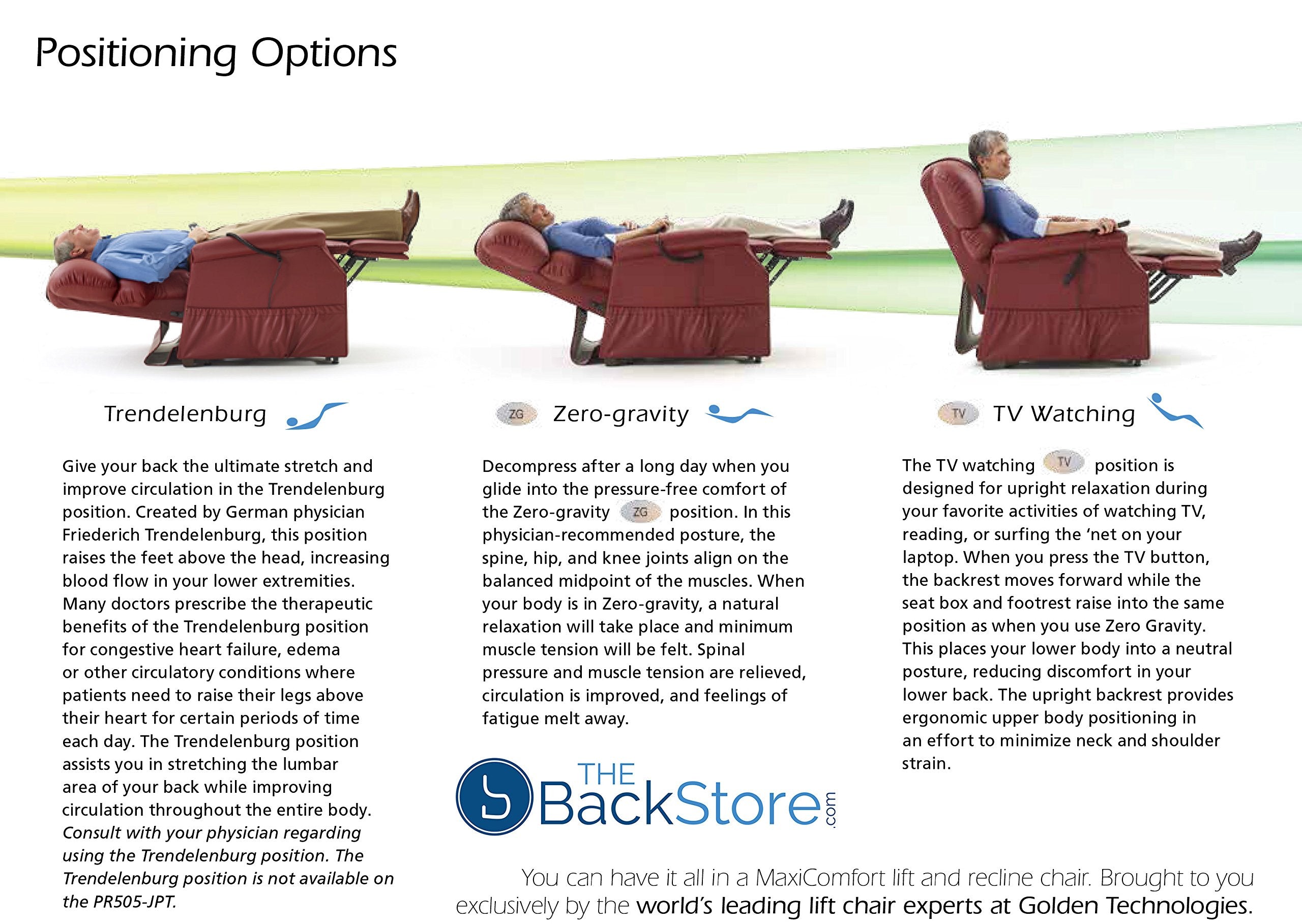 MaxiComfort Series Golden Technologies Cloud PR510 MLA Medium/Large Dual Motor Infinite Position Lift Chair Zero Gravity Recliner - Calypso Fabric